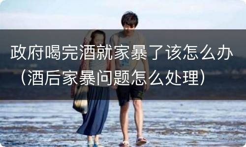 政府喝完酒就家暴了该怎么办（酒后家暴问题怎么处理）