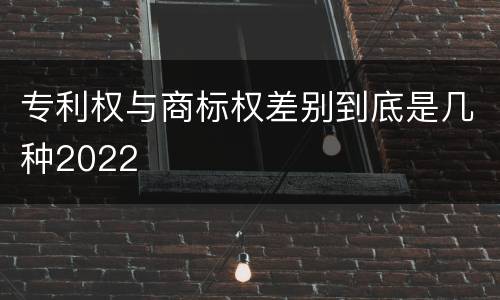 专利权与商标权差别到底是几种2022
