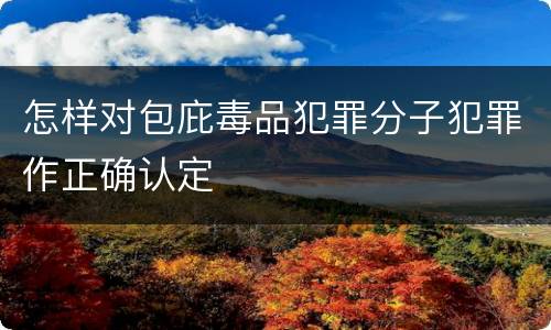 怎样对包庇毒品犯罪分子犯罪作正确认定