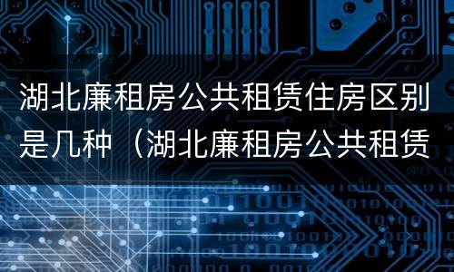 湖北廉租房公共租赁住房区别是几种（湖北廉租房公共租赁住房区别是几种房）