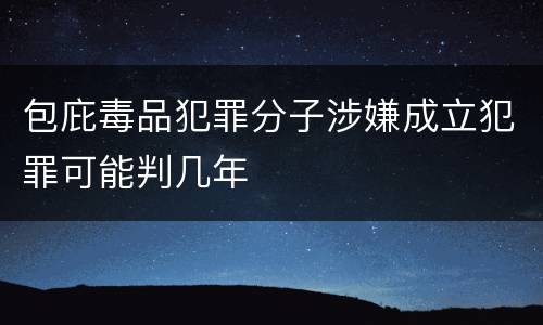 包庇毒品犯罪分子涉嫌成立犯罪可能判几年