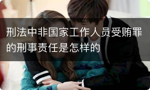 刑法中非国家工作人员受贿罪的刑事责任是怎样的