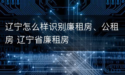 辽宁怎么样识别廉租房、公租房 辽宁省廉租房