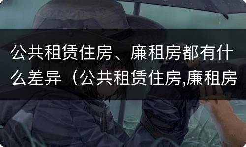 公共租赁住房、廉租房都有什么差异（公共租赁住房,廉租房都有什么差异呢）