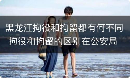 黑龙江拘役和拘留都有何不同 拘役和拘留的区别在公安局