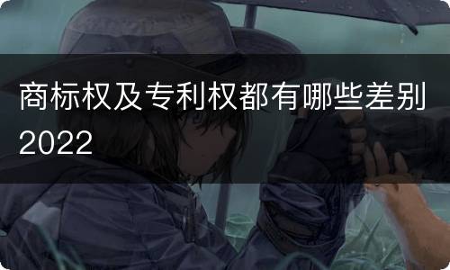 商标权及专利权都有哪些差别2022