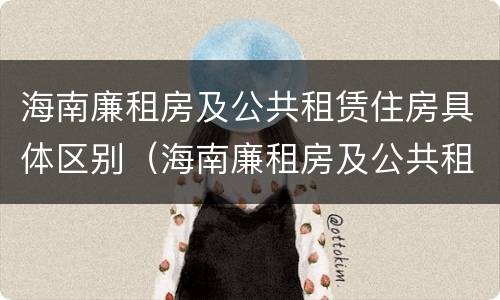 海南廉租房及公共租赁住房具体区别（海南廉租房及公共租赁住房具体区别在哪）