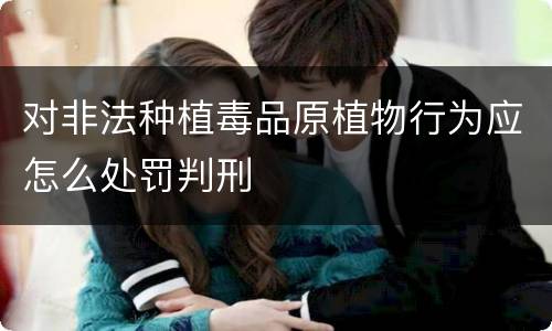 对非法种植毒品原植物行为应怎么处罚判刑