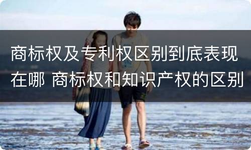 商标权及专利权区别到底表现在哪 商标权和知识产权的区别
