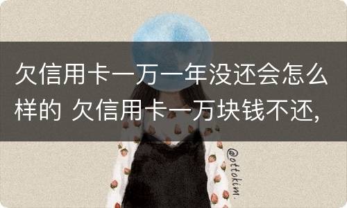 欠信用卡一万一年没还会怎么样的 欠信用卡一万块钱不还,一年以后会是多少