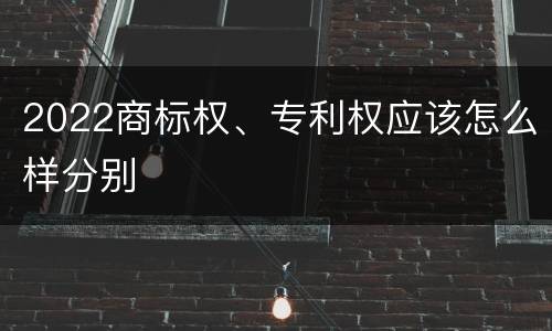 2022商标权、专利权应该怎么样分别