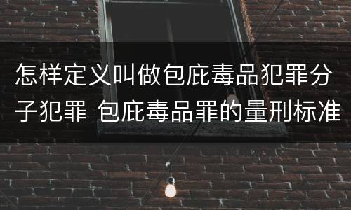 怎样定义叫做包庇毒品犯罪分子犯罪 包庇毒品罪的量刑标准