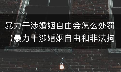 暴力干涉婚姻自由会怎么处罚（暴力干涉婚姻自由和非法拘禁）