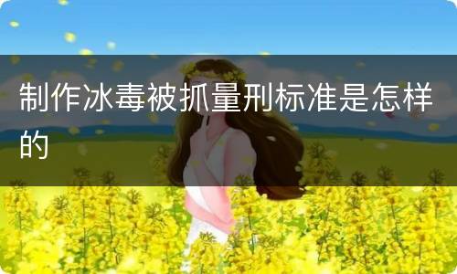 制作冰毒被抓量刑标准是怎样的