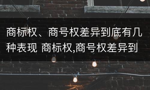 商标权、商号权差异到底有几种表现 商标权,商号权差异到底有几种表现形式