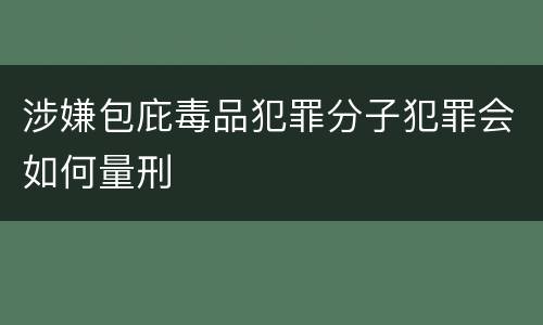 涉嫌包庇毒品犯罪分子犯罪会如何量刑