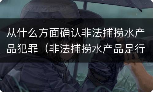 从什么方面确认非法捕捞水产品犯罪（非法捕捞水产品是行为犯还是结果犯）