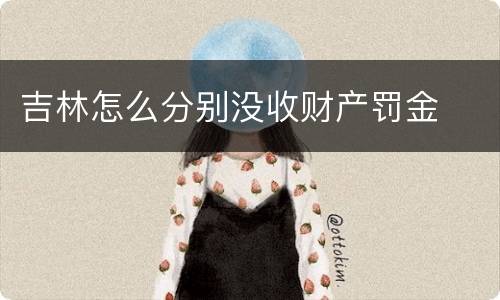 吉林怎么分别没收财产罚金