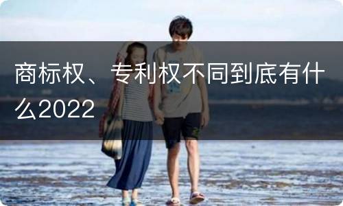 商标权、专利权不同到底有什么2022
