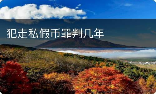 犯走私假币罪判几年