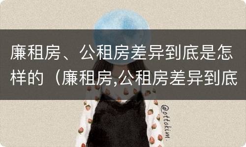 廉租房、公租房差异到底是怎样的（廉租房,公租房差异到底是怎样的情况）