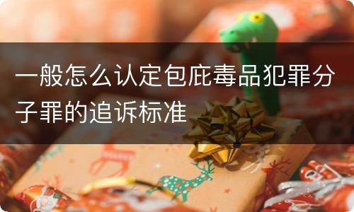 一般怎么认定包庇毒品犯罪分子罪的追诉标准