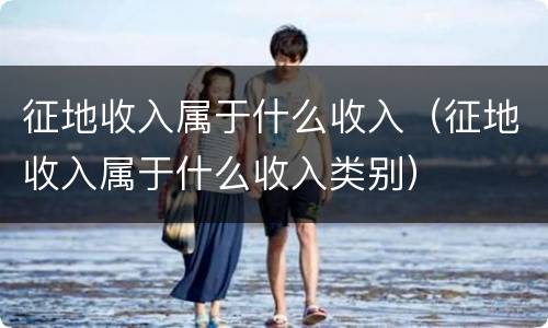 征地收入属于什么收入(征地收入属于什么收入类别)