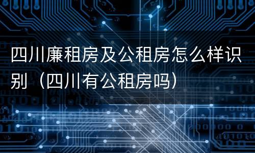 四川廉租房及公租房怎么样识别（四川有公租房吗）