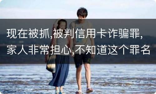 现在被抓,被判信用卡诈骗罪,家人非常担心,不知道这个罪名的构成要件是什么