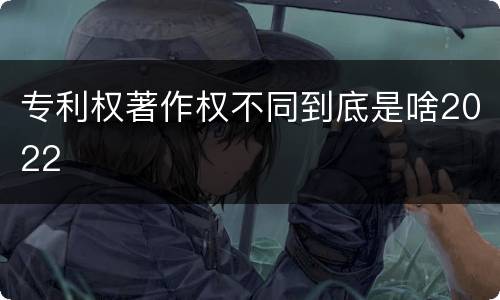 专利权著作权不同到底是啥2022