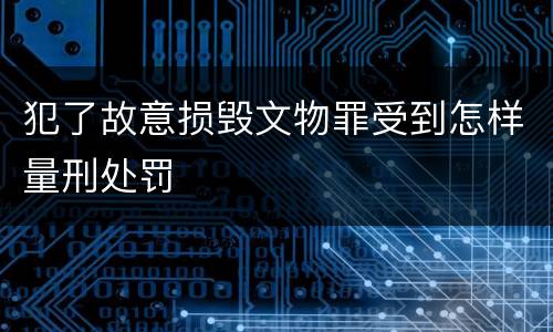 犯了故意损毁文物罪受到怎样量刑处罚