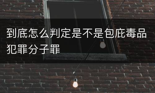 到底怎么判定是不是包庇毒品犯罪分子罪