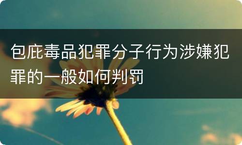 包庇毒品犯罪分子行为涉嫌犯罪的一般如何判罚