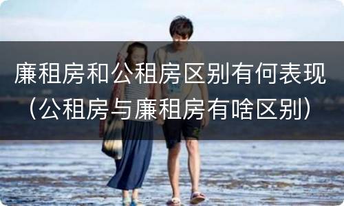 廉租房和公租房区别有何表现（公租房与廉租房有啥区别）