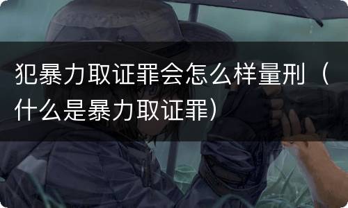 犯暴力取证罪会怎么样量刑（什么是暴力取证罪）