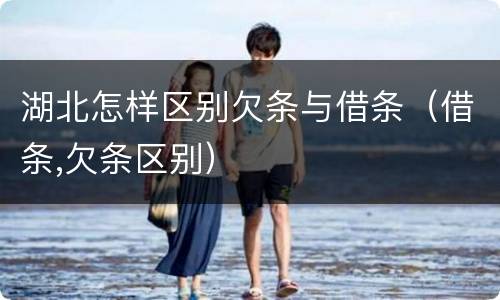 湖北怎样区别欠条与借条（借条,欠条区别）