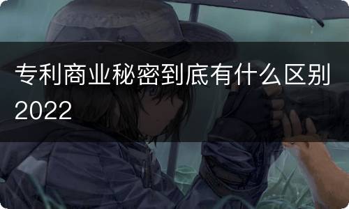 专利商业秘密到底有什么区别2022