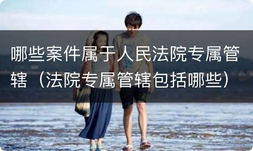 哪些案件属于人民法院专属管辖（法院专属管辖包括哪些）