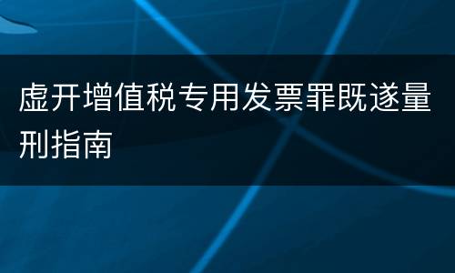 虚开增值税专用发票罪既遂量刑指南