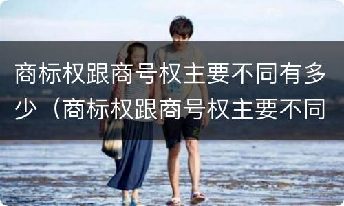 商标权跟商号权主要不同有多少（商标权跟商号权主要不同有多少种类）