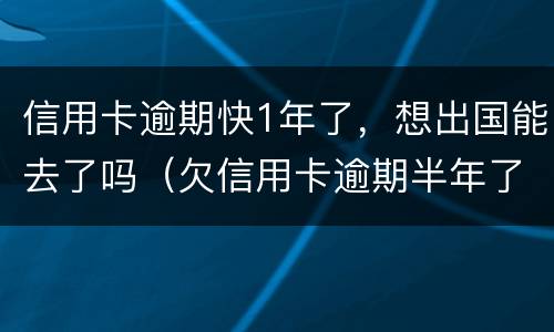 信用卡逾期快1年了，想出国能去了吗（欠信用卡逾期半年了,可以住酒店吗?）
