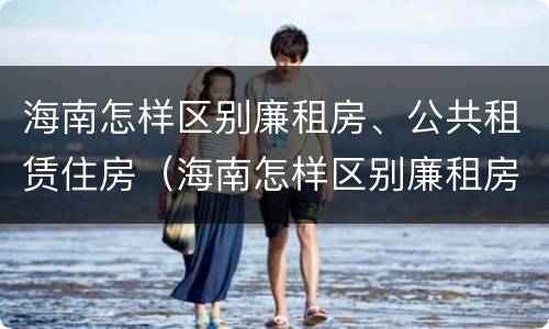 海南怎样区别廉租房、公共租赁住房（海南怎样区别廉租房,公共租赁住房和住宅）