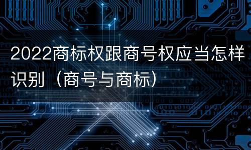 2022商标权跟商号权应当怎样识别（商号与商标）
