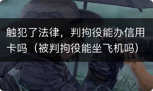 触犯了法律，判拘役能办信用卡吗（被判拘役能坐飞机吗）