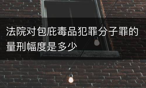 法院对包庇毒品犯罪分子罪的量刑幅度是多少