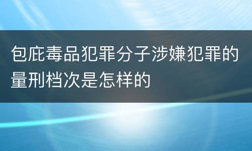 包庇毒品犯罪分子涉嫌犯罪的量刑档次是怎样的