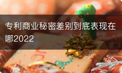 专利商业秘密差别到底表现在哪2022