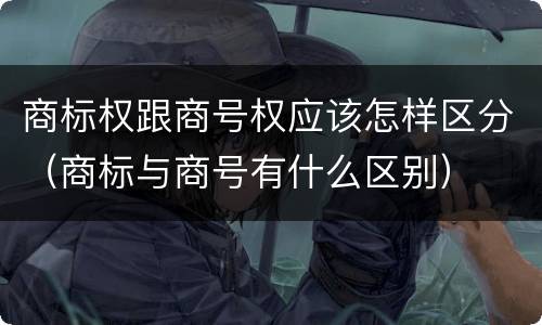 商标权跟商号权应该怎样区分（商标与商号有什么区别）
