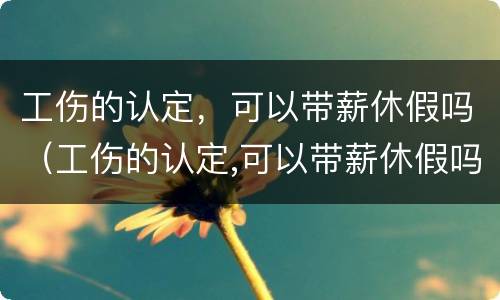 工伤的认定，可以带薪休假吗（工伤的认定,可以带薪休假吗）