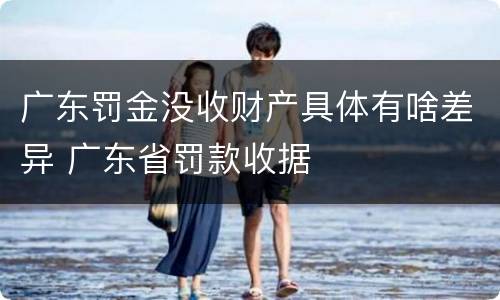 广东罚金没收财产具体有啥差异 广东省罚款收据